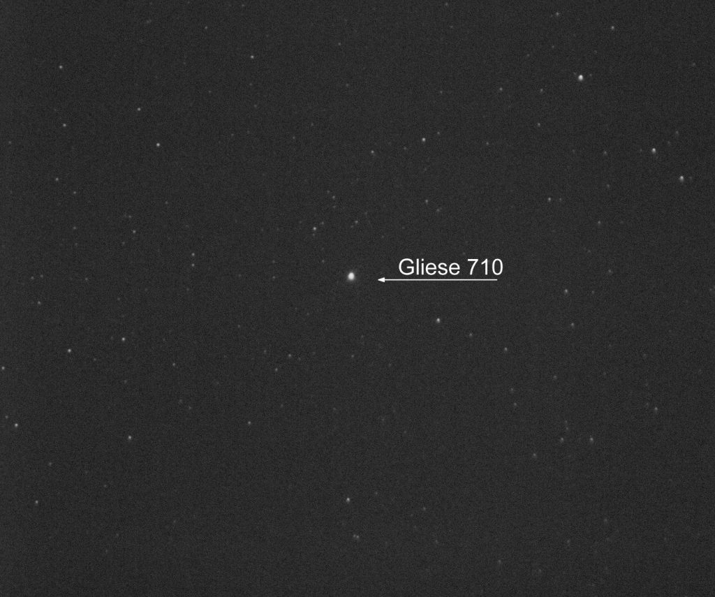La stella di Scholz, la stella nomade che sfiorò il sistema solare 1 gliese 710