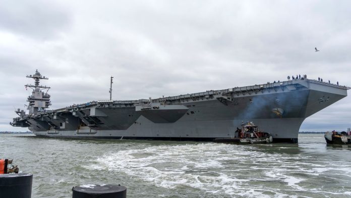 L'ultima e più avanzata portaerei della US Navy in Atlantico verso il Mediterraneo