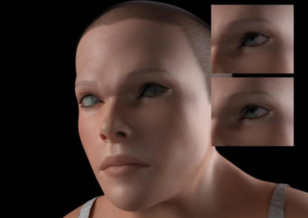 Seconda palpebra. Immagine 3D di "Mindy"/TollFreeForwarding
