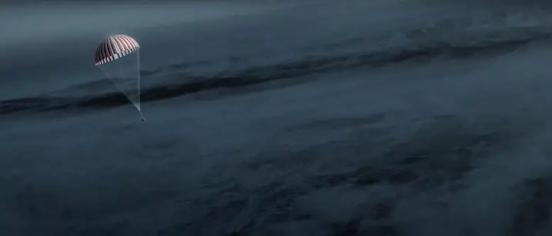 OSIRIS-REx sta per consegnare i campioni dell'asteroide Bennu - video 1 La capsula campione dell'asteroide Bennu della navicella spaziale OSIRIS-REx della NASA si lancerà con il paracadute nel deserto dello Utah il 24 settembre 2023. Credito: NASA