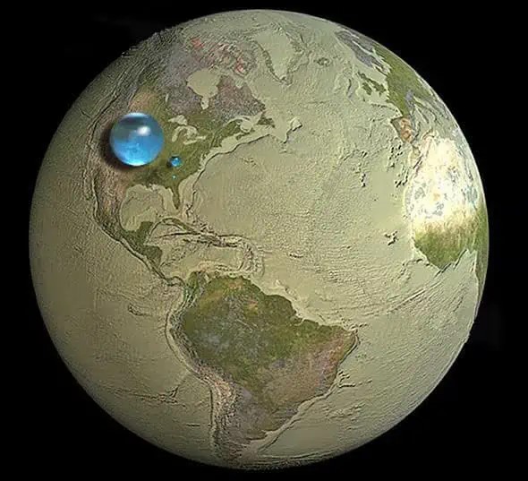 Una mappa interattiva mostra la Terra senza acqua - video 1 Credito: USGS/Woods Hole Oceanographic Institution.