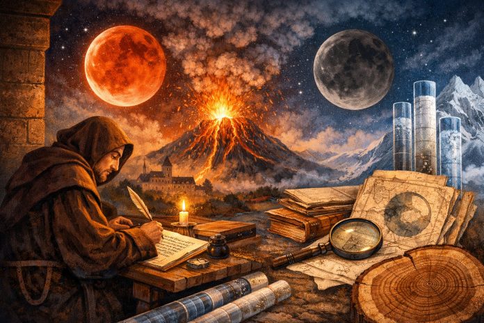 Manoscritti medievali rivelano il passato vulcanismo della Terra