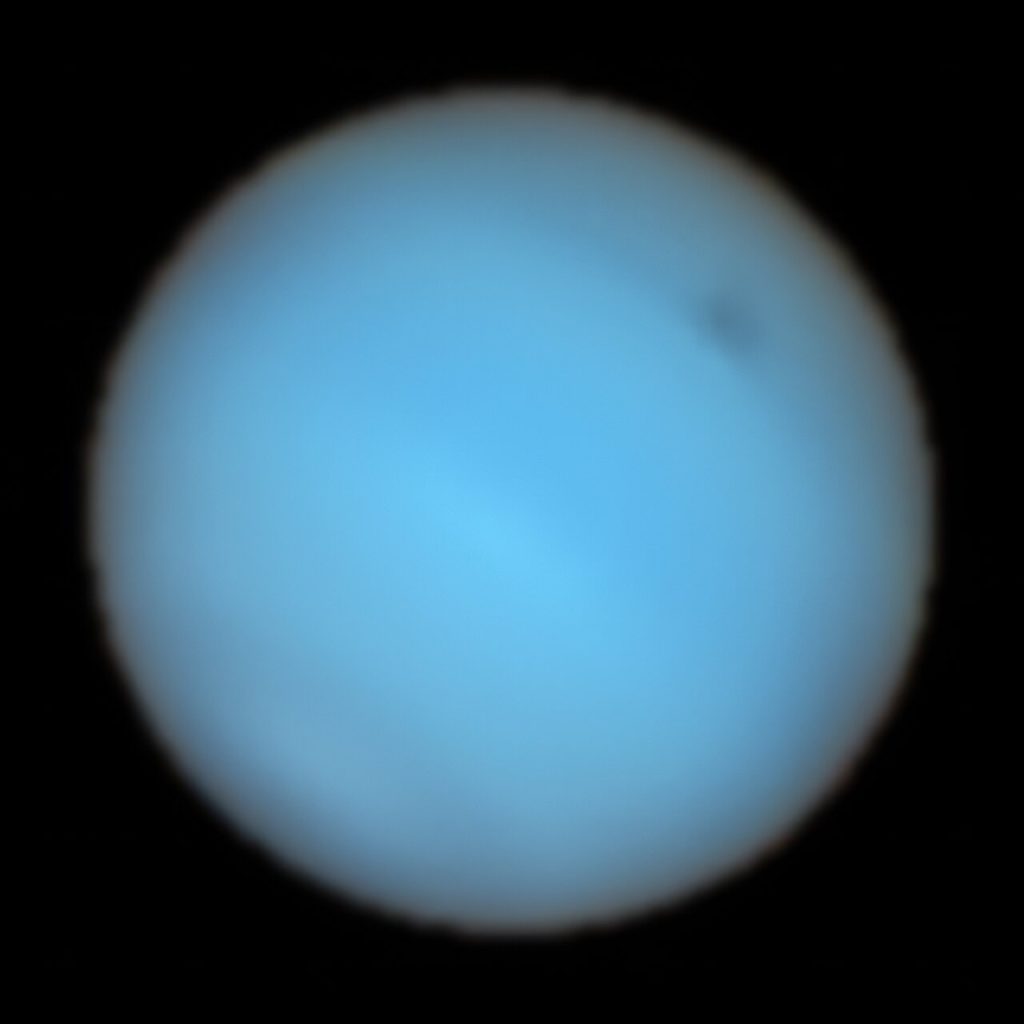Osservata per la prima volta dalla Terra la misteriosa macchia scura di Nettuno