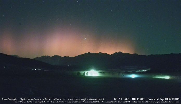 Osservata l'aurora boreale in Italia