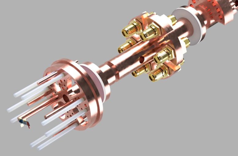 Effetto Hall termico: nuovo progresso nella misurazione 2 Numerose innovazioni nella nuova barra campione, compreso il portacampione, consentono misurazioni della temperatura con la massima precisione. Credito: D. Kojda/HZB