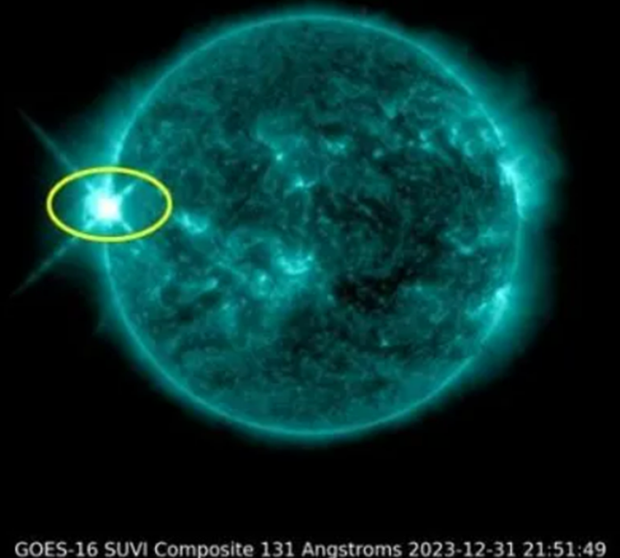 Rilevato il brillamento solare più forte dal 2017