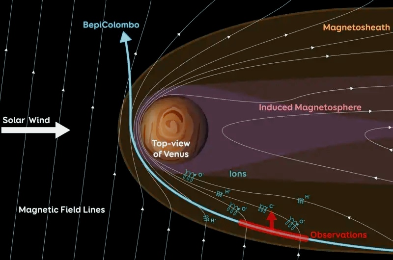 Venere: come carbonio e ossigeno sfuggono all'attrazione gravitazionale del pianeta 1 Venere