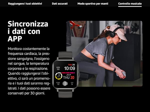 AcclaFit smartwatch: in offerta al 70% di sconto! 5 AcclaFit smartwatch