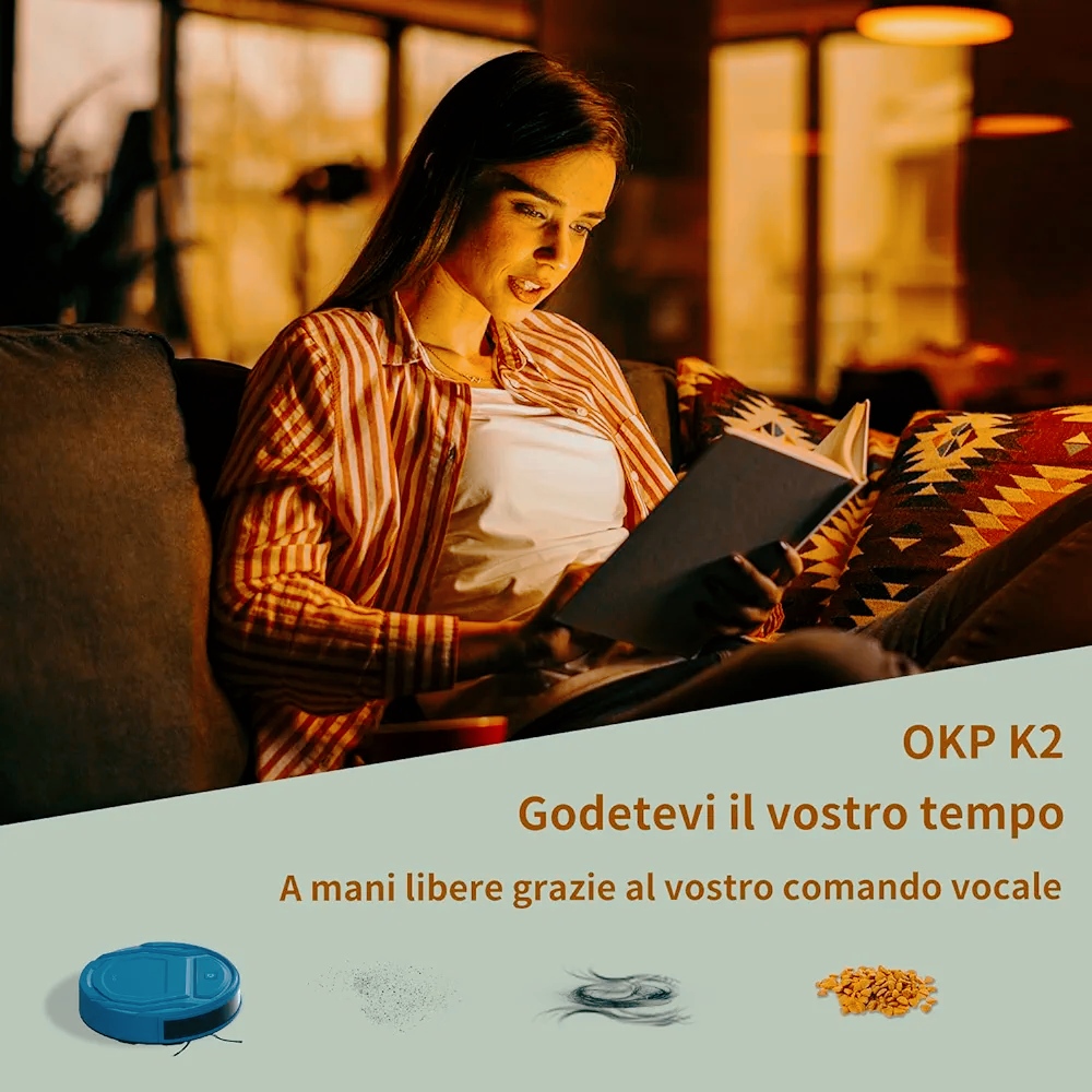 OKP Mini Robot Aspirapolvere K2