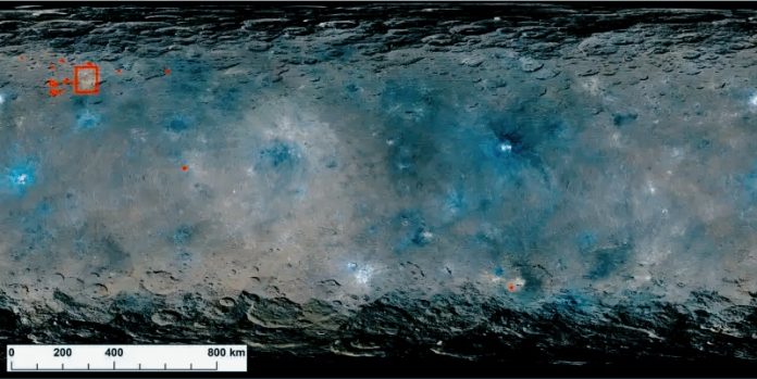 Cerere: scoperta una nuova fonte di materiale organico