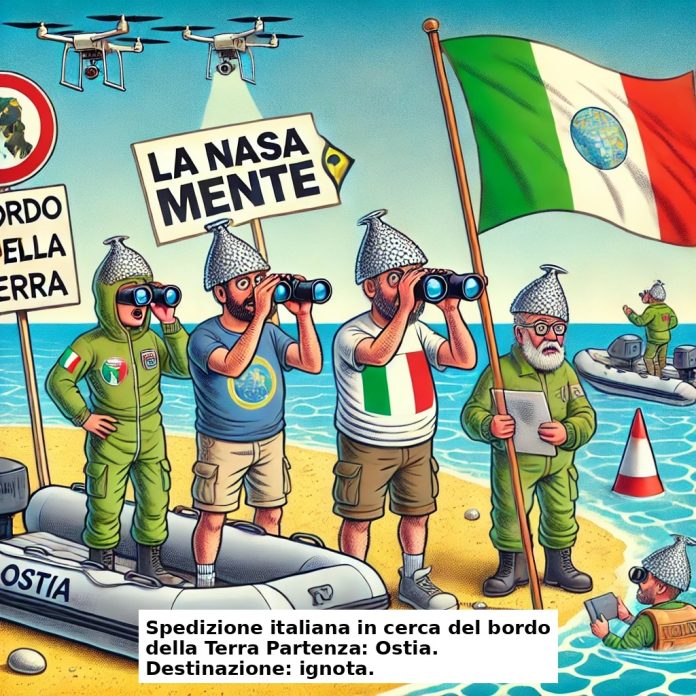 Missione “Flat World”: italiani in cerca del bordo, partiti da Ostia con 2 canotti e un drone