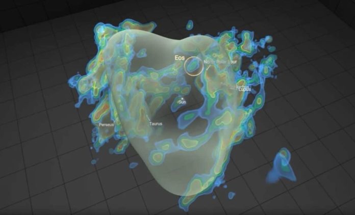 Eos: scoperto un gigante molecolare a 300 anni luce