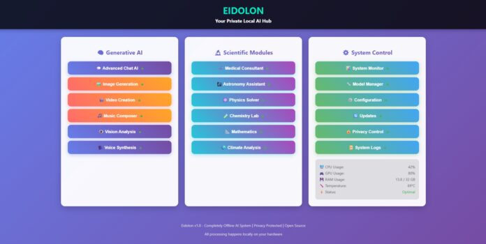 Eidolon – Il nostro hub di Intelligenza Artificiale locale debutta domani su Kickstarter