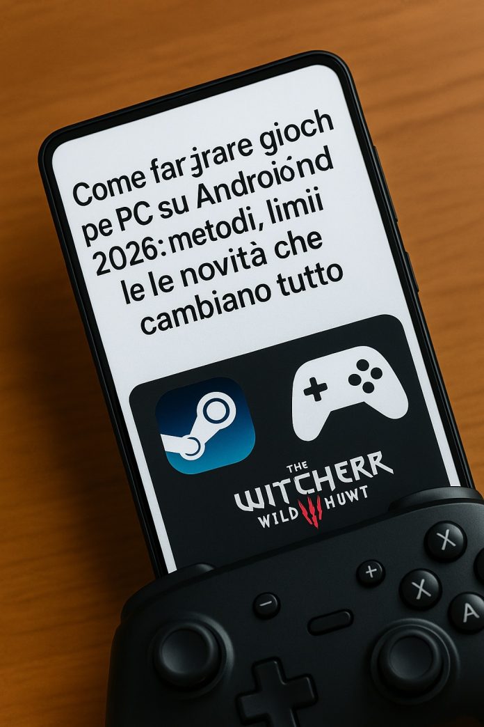 Come far girare giochi per PC su Android nel 2026: metodi, limiti e le novità che cambiano tutto