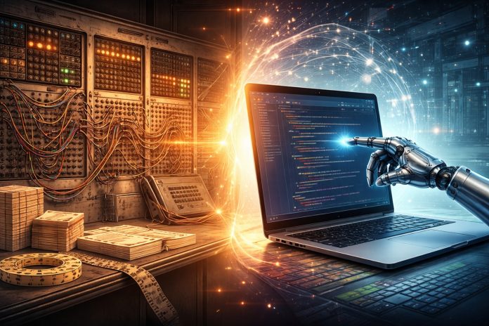 IA coding, da carta e penna all'autoprogrammazione