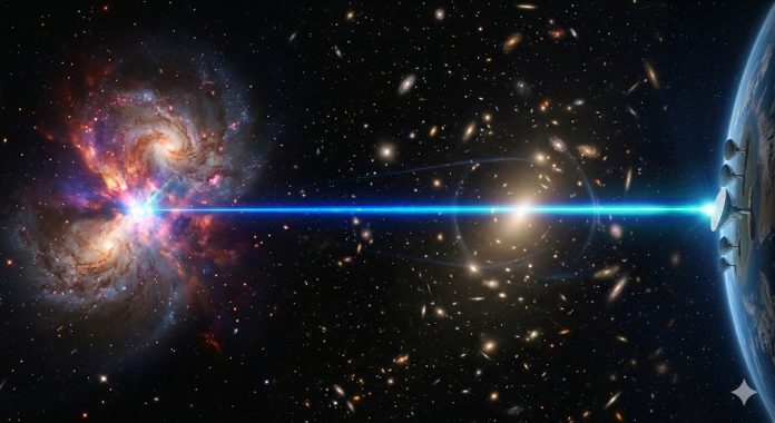 Megalaser dal passato: la luce che svela i segreti delle galassie primordiali