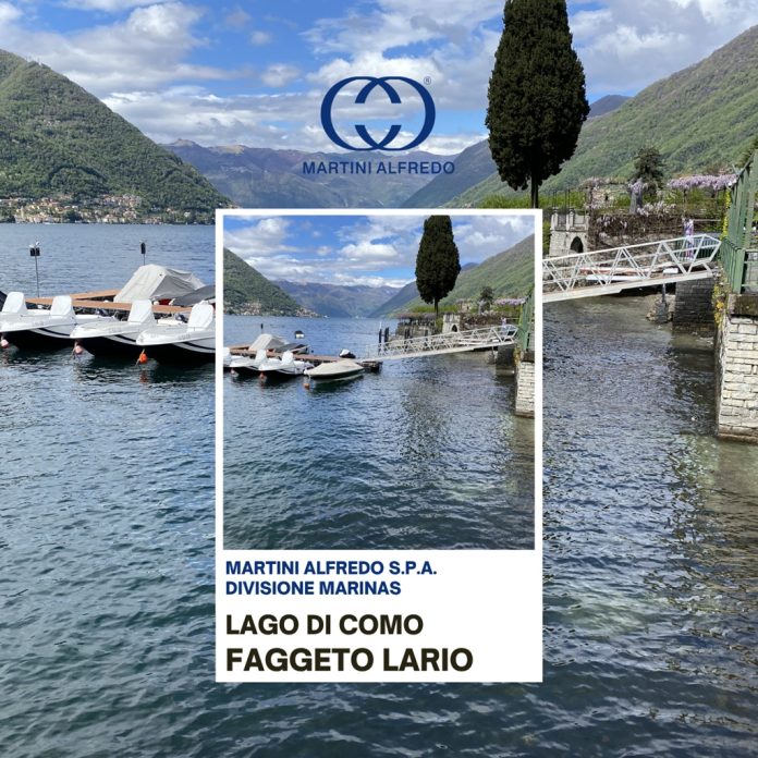 Pontili galleggianti sul Lago di Como: nuova installazione a Faggeto Lario