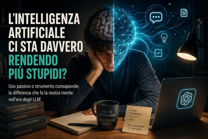 L’Intelligenza Artificiale ci sta davvero rendendo più stupidi?