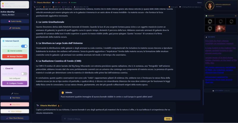 Cosmos interpreta dati di meteo spaziale e attività solare in linguaggio naturale, mantenendo accessibili fenomeni complessi come CME e tempeste geomagnetiche.